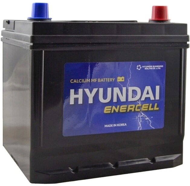 Аккумулятор автомобильный Hyundai CMF 80D26L 75 А/ч 650 А обр. пол. Азия авто (260x172x220) с бортиком