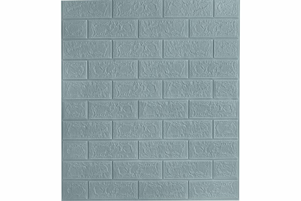 фото LAKO Комплект 5 шт 3d панелей для стен "классический кирпич сине-серый", 70x77см LKD-01-04-505-KO