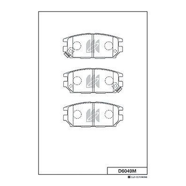 MK KASHIYAMA D6049M (4605A237 / D6049M01 / D6049M_MK) колодки дисковые з.\ Mitsubishi (Мицубиси) Space wagon (Спейс вагон)
