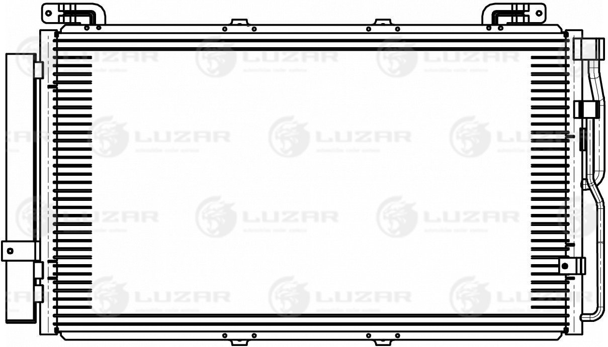 LUZAR lrac-0817 (LRAC0817) радиатор кондиц. для а / м Matrix (Матрикс) (01-) (lrac 0817)
