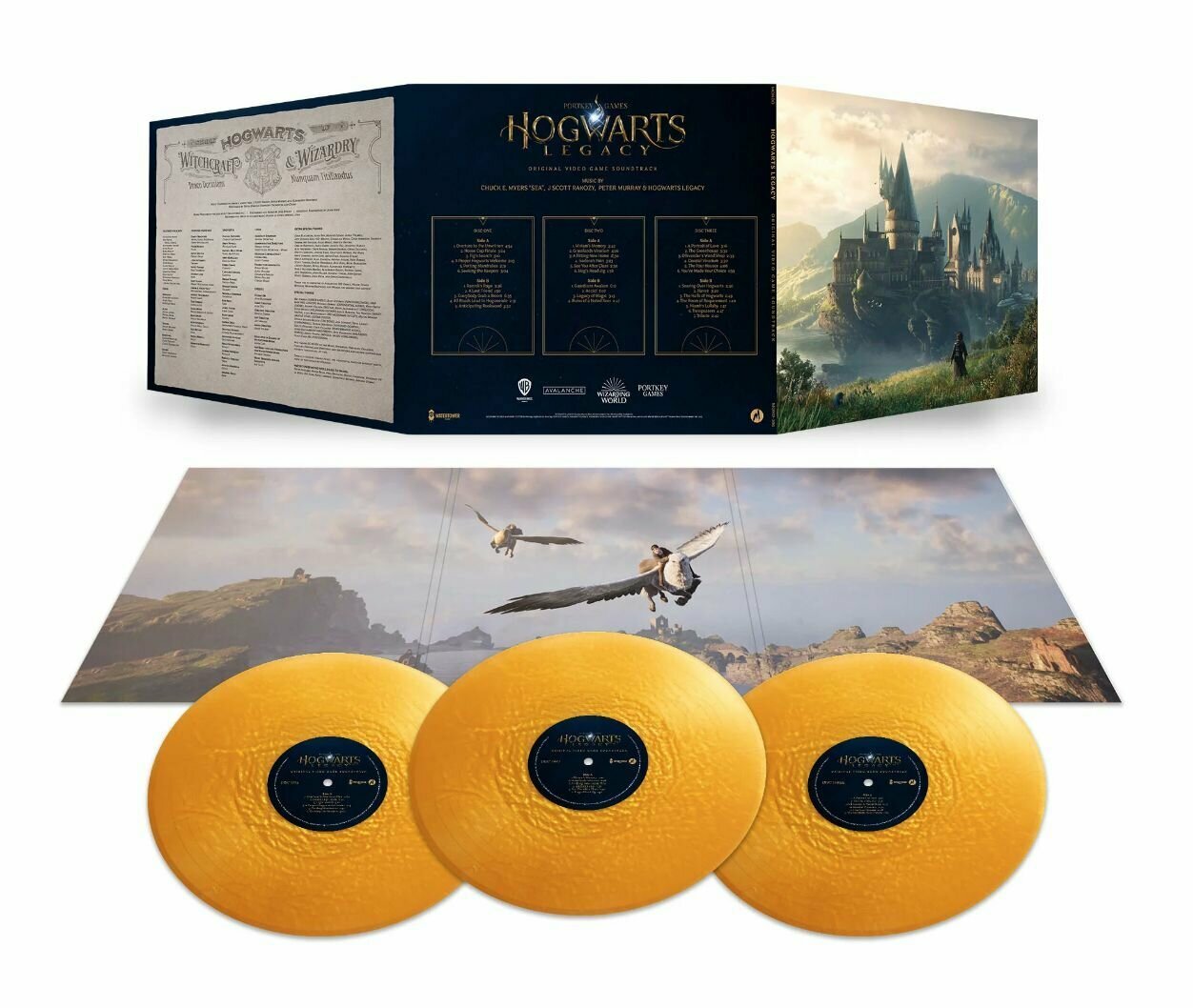 Hogwarts Legacy OST (1000шт в мире Gold Limited) Золотая Виниловая Пластинка Soundtrack Гарри Поттер Хогвартс Наследие