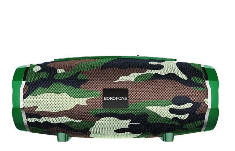 Колонка портативная Borofone BR3 Rich, Bluetooth, 500 мАч, 5 Вт, TF, USB (Camouflage Green)