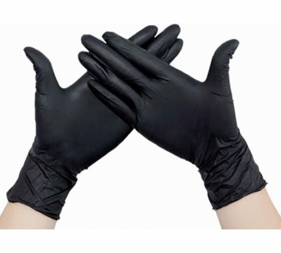 Перчатки нитриловые Ecolat L черные