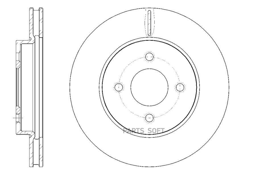 G-BRAKE GR20526 Диск тормозной G-brake GR-20526