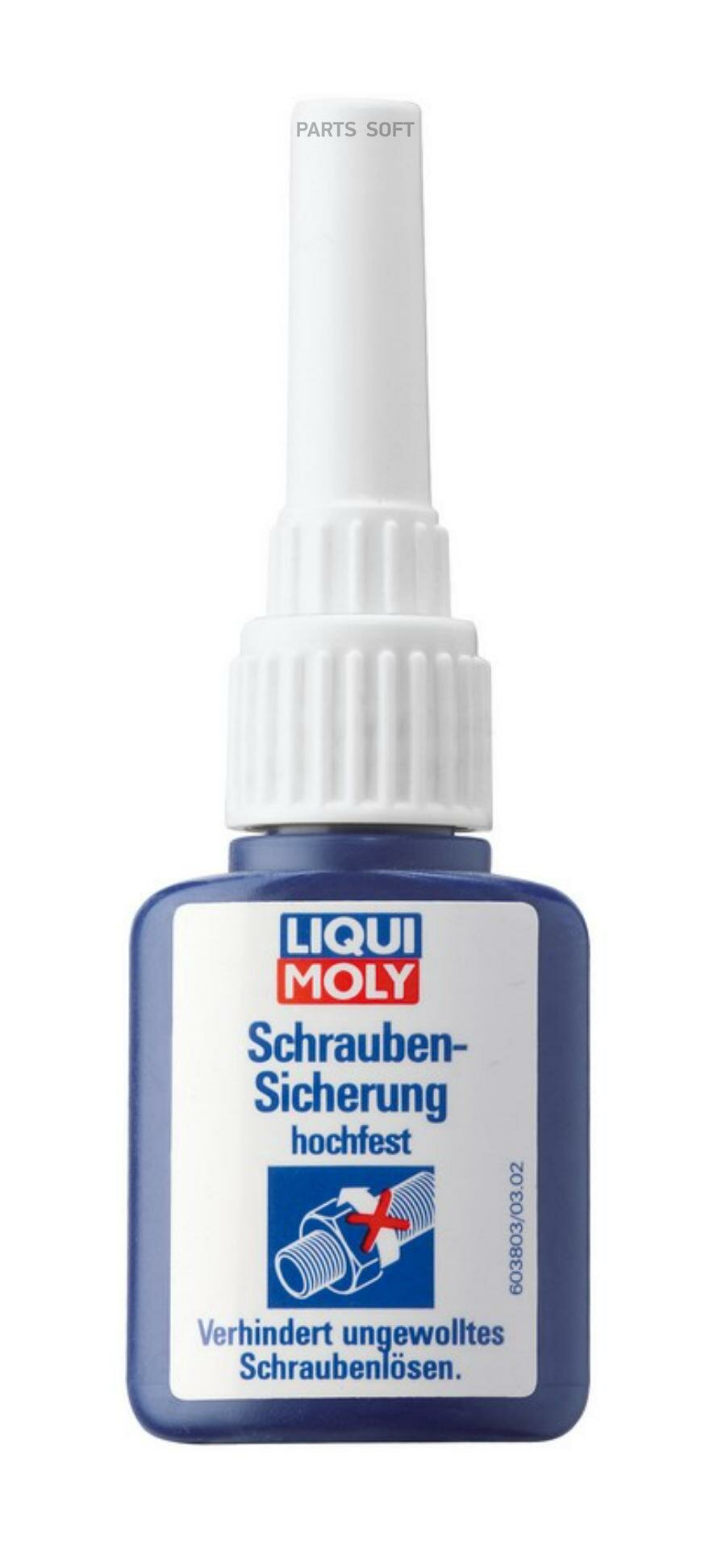 LIQUI MOLY 3803 Фиксатор резьбы 10мл - средство для фиксации винтов (сильной фиксации) Schrauben-Sicherung hochfest