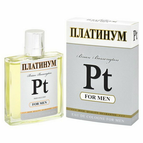 Одеколон мужской PT платинум FOR MEN, 90 мл
