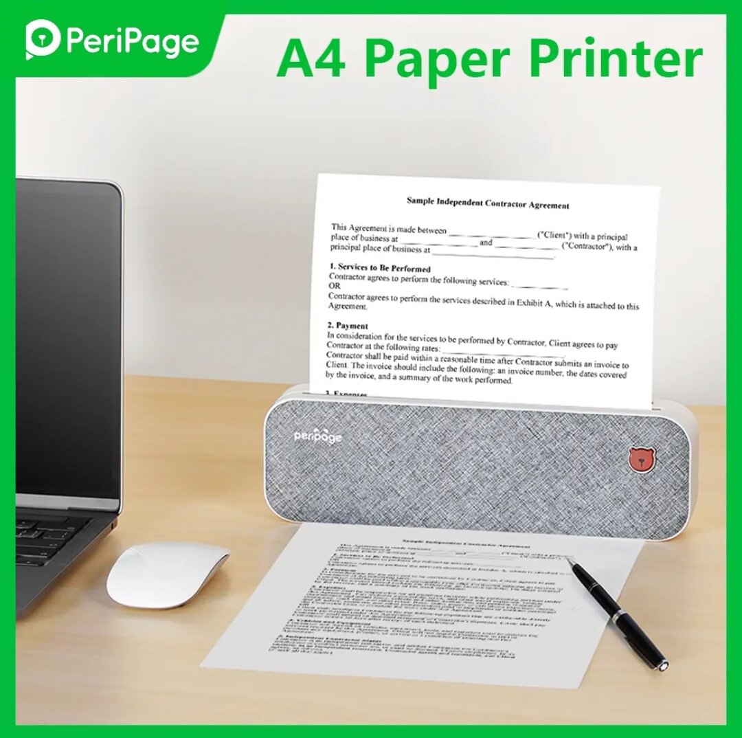 PeriPage A4 бумажный принтер портативный USB Bluetooth беспроводной термопринтер