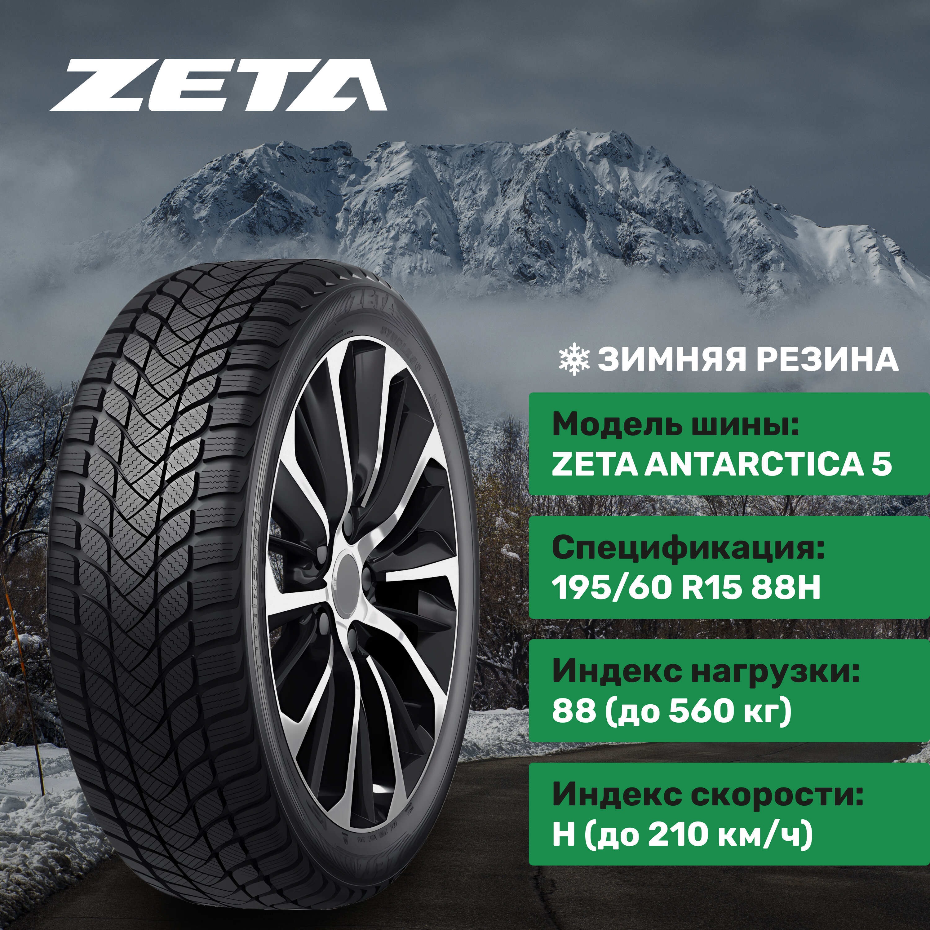 ZETA Antarctic 5 195/60R15 88H