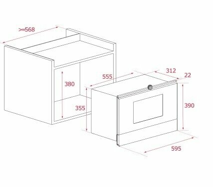 Микроволновая печь встраиваемая TEKA ML 822 BIS R (40584301), черный - фото №2