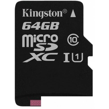 Карта памяти Kingston microSDXC UHS-I (Class 10) 64GB [SDC10G2/64GBSP]