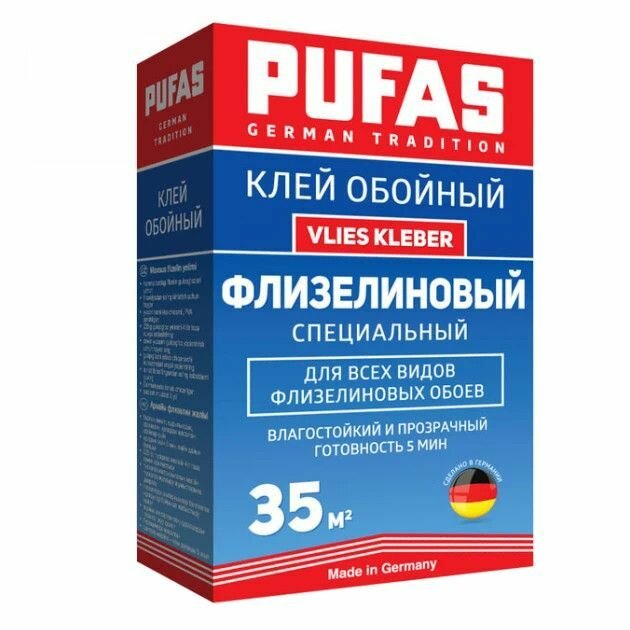 Pufas Vlies kleber, Клей для флизелиновых обоев 0,225 гр