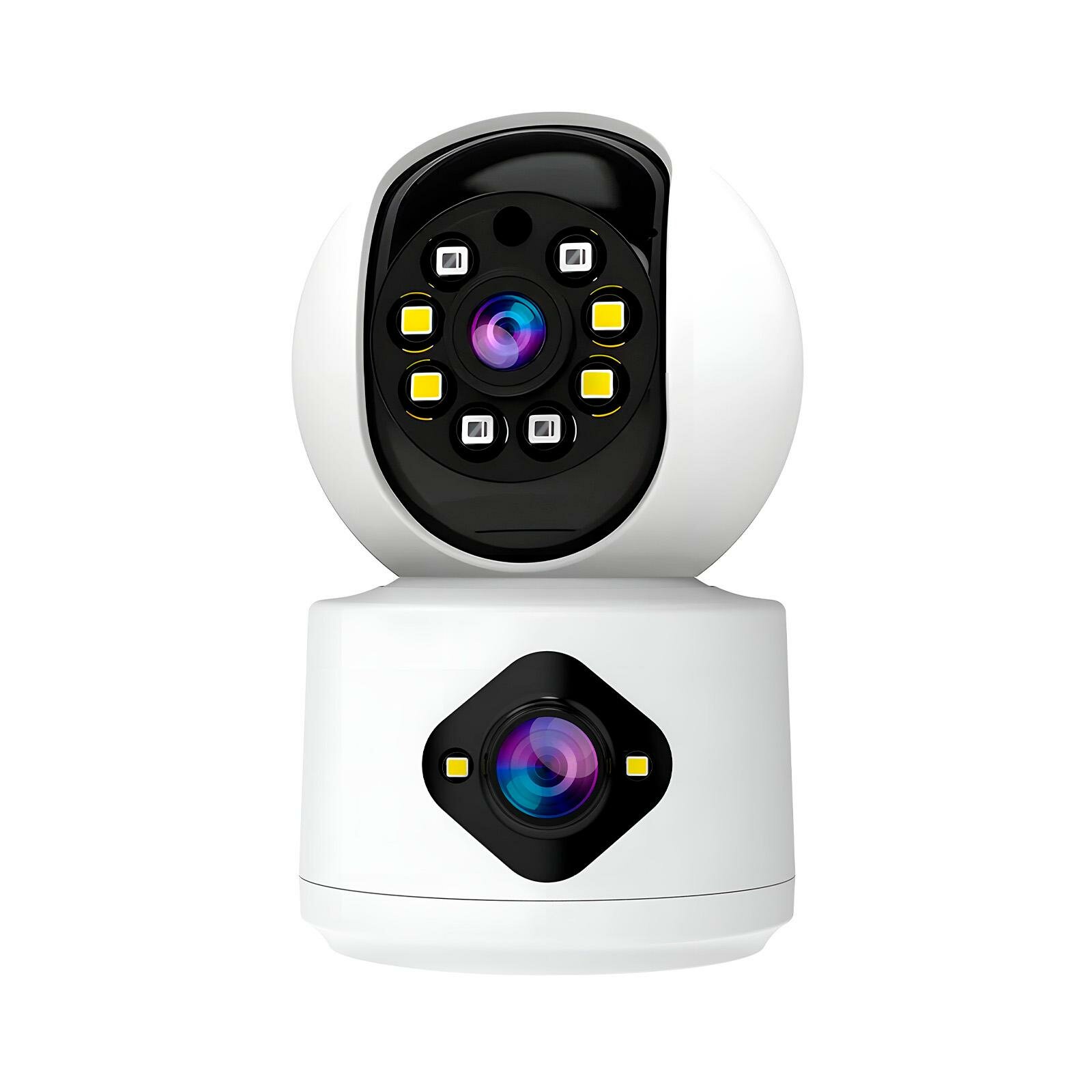 Поворотная Wi-Fi IP-видеокамера для дома HDком ASW1(K992)Дуал (720P) (N49291PO) с двойной камерой, датчиком движения и видеоаналитикой. Запись на SD к