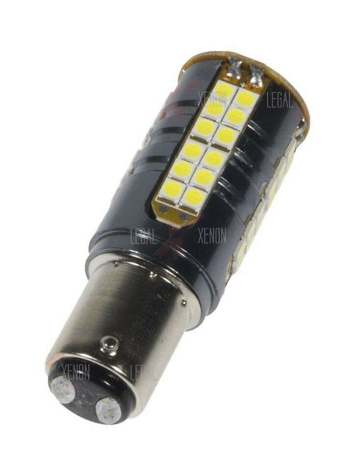 LED лампа Ultra Bright P21/5W (BAY15d) 16V белый (1шт)