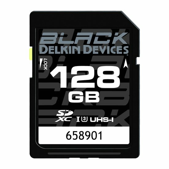 Карта памяти Delkin Devices BLACK SDXC 128GB UHS-I U3 V30 R90/W90MB/s (DDSDBLK128GB)