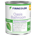 Краска акриловая finncolor oasis bathroom база a для стен и потолков 0,9л белая, арт.700009647 - изображение