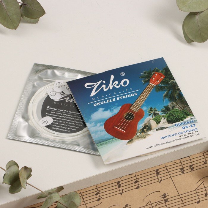 ZIKO Струны для укулеле Ziko DS-23 High 60-77-92-65, для сопрано и концертной укулеле