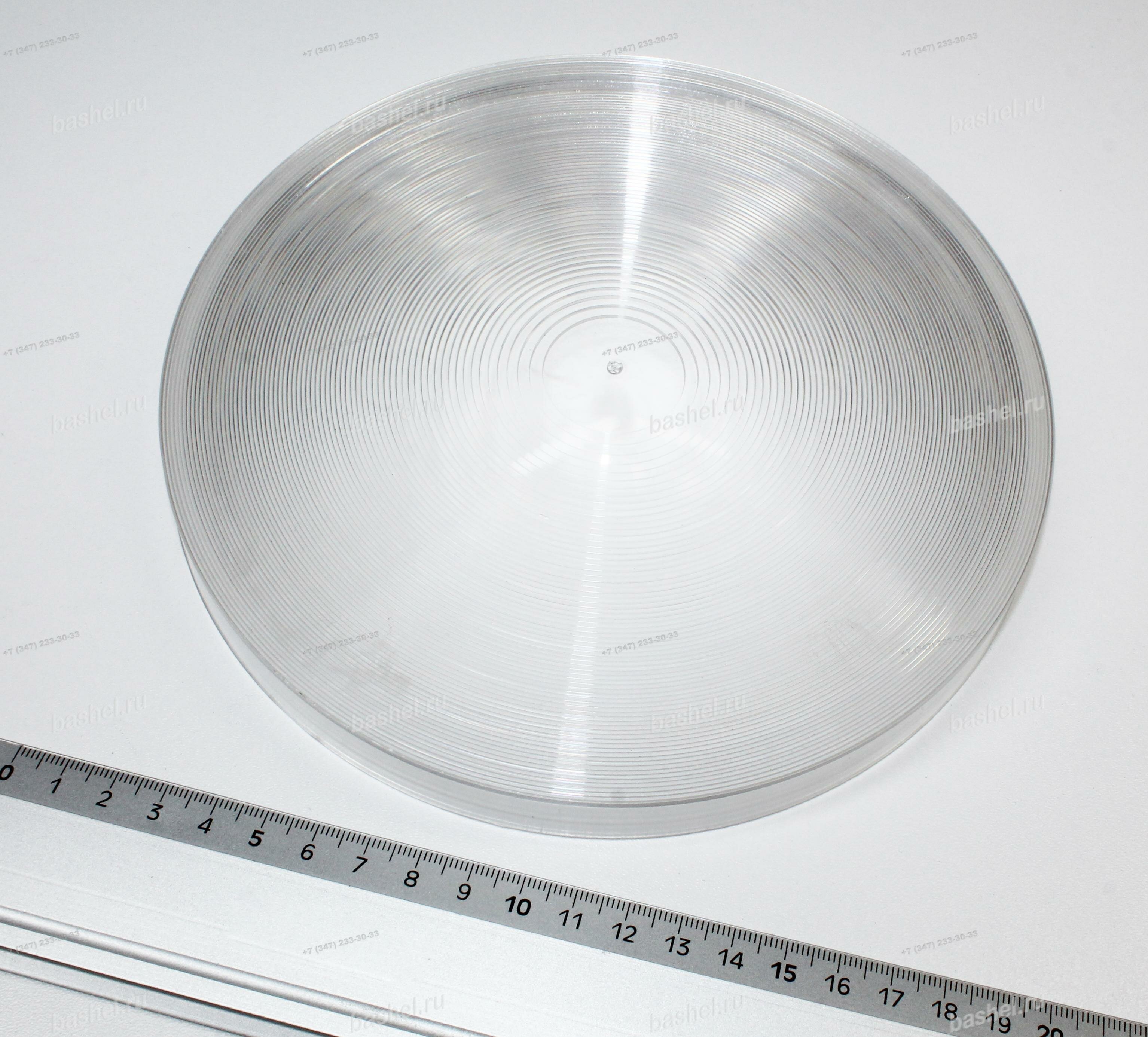 LED lens TRL01 для светофора D-188мм, H-18мм, Линза прозрачная