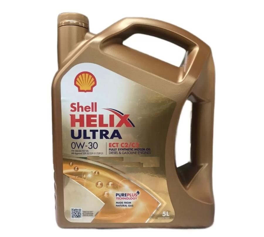 Масло моторное синтетическое Shell HELIX ULTRA ECT C2/C3 0W-30 (5л) SHL-0W30-ULTRAECT-5L