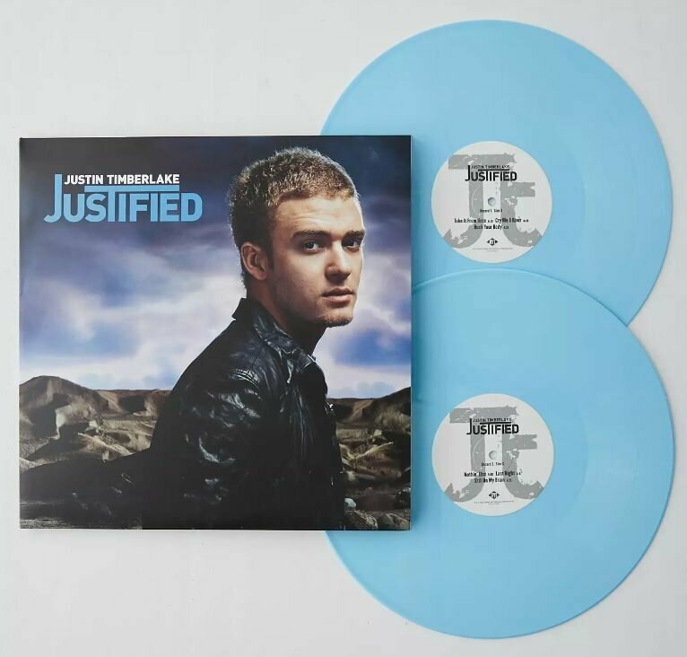 Justin Timberlake - Justified (3000шт в мире Light Blue USA Limited) Нежно-Голубая Виниловая Пластинка