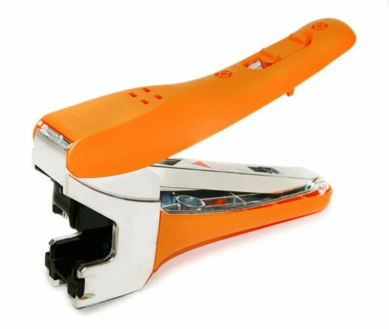 фото Hyperline KJE-8P8C-C6-90-YL Вставка Keystone Jack RJ-45(8P8C), категория 6, 110 IDC, заделка с помощью E-TOOL, желтая