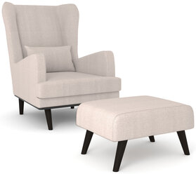 Комплект кресло и пуф Оскар Textile 1