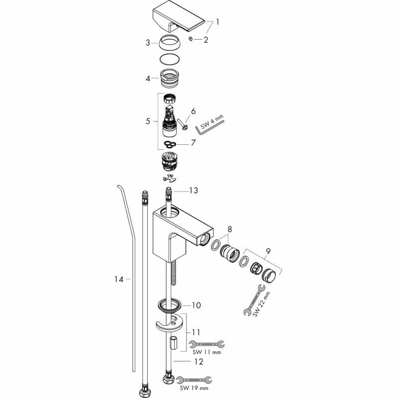 Смеситель для биде Hansgrohe - фото №2