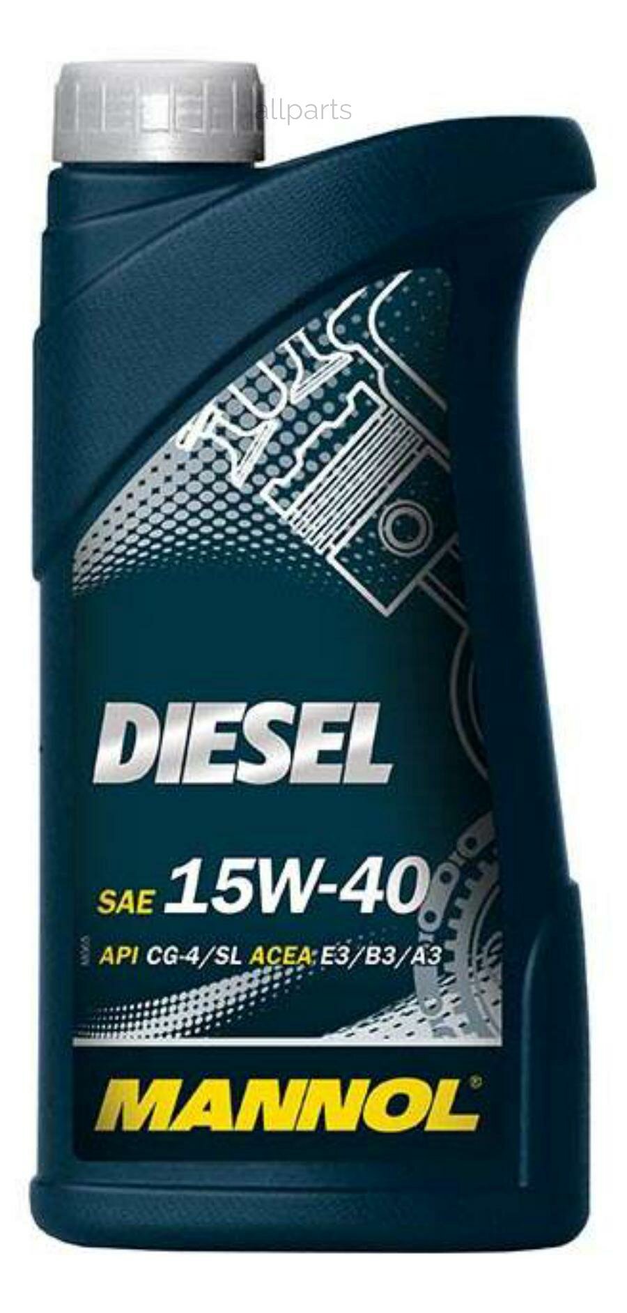 MANNOL 1205 Масло моторное 15W40 MANNOL 1л минеральное Diesel E3/B3/A3