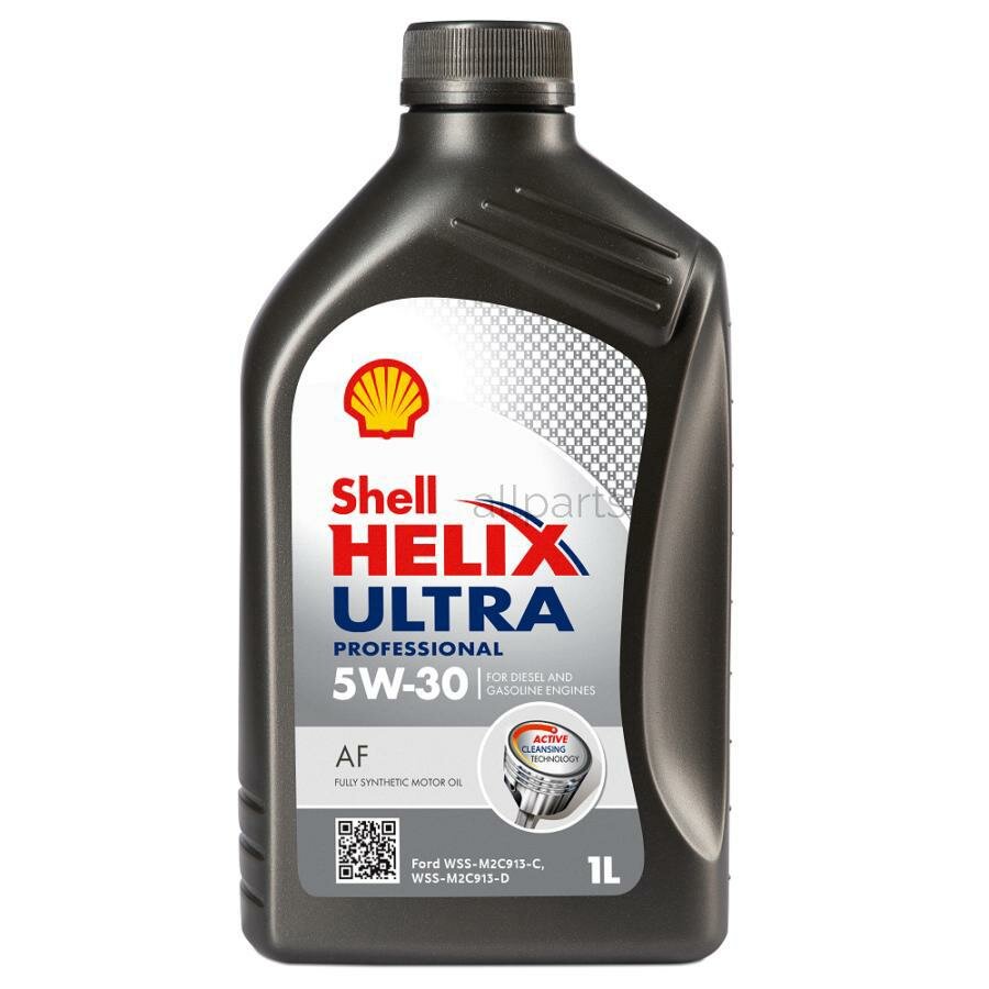 SHELL 550048694 Масло моторное синтетическое Shell Helix Ultra Professional AF 5W-30 (1л)