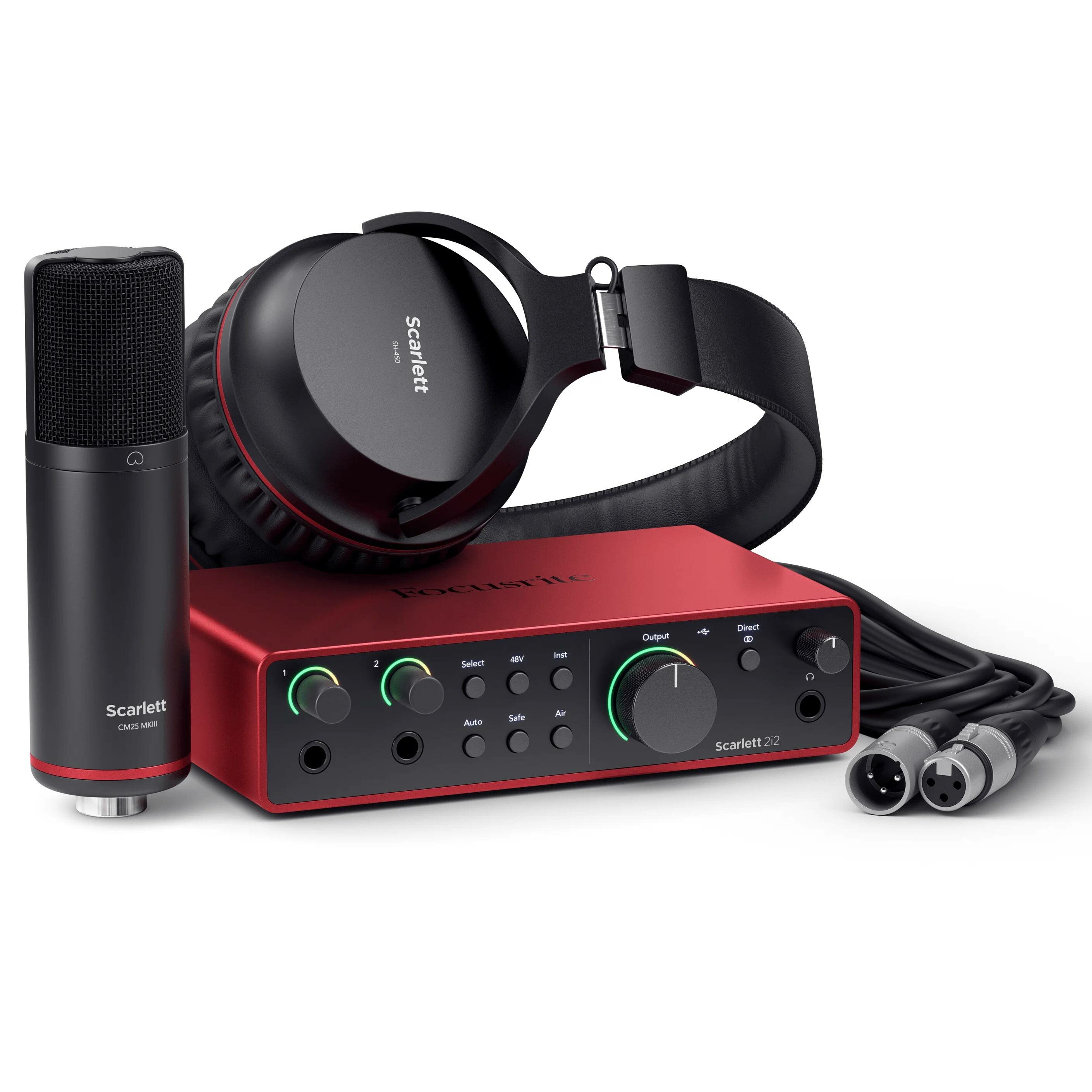 Аудиоинтерфейсы для домашней студии FOCUSRITE Scarlett 2i2 Studio 4th Gen