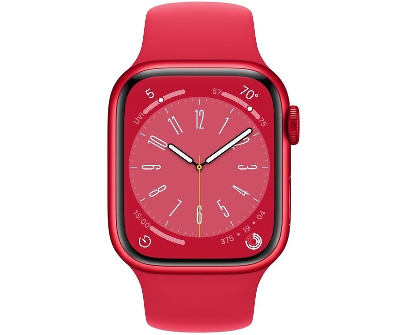 Apple Умные часы Apple Watch Series 8, 41 мм, (PRODUCT)RED Sport Band Aluminium