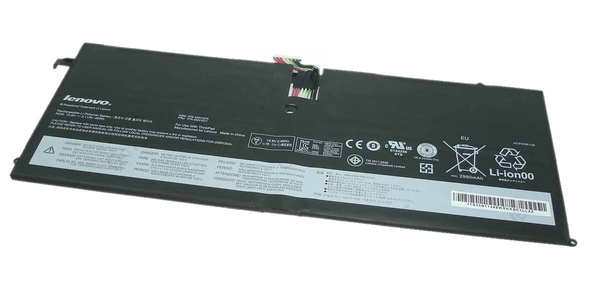 Аккумулятор для Lenovo (45N1070) ThinkPad X1 Carbon 3440, 3460, 47Wh, 14.8V
