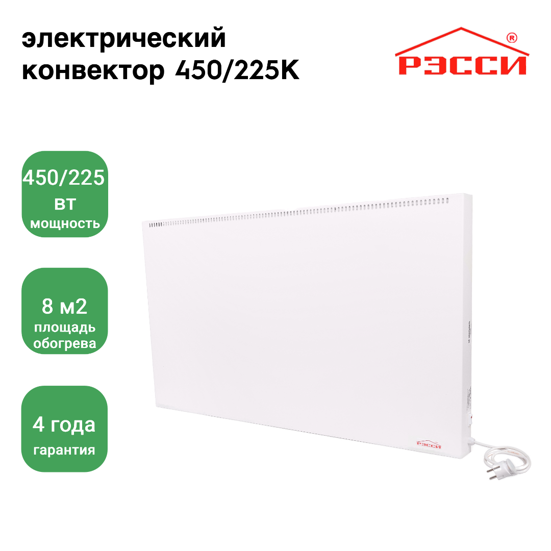 Обогреватель Рэсси 450К/225К (8 кв. м.), белый - фотография № 1