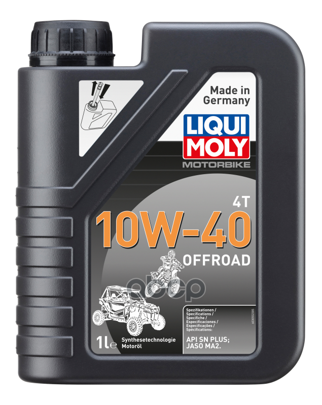 Liquimoly 10W40 Motorbike 4T Offroad (1L)_(Нс-Синт.) Масло Моторное! Для Квадроциклов Api Sl, Ma-2 LIQUI MOLY арт. 3055