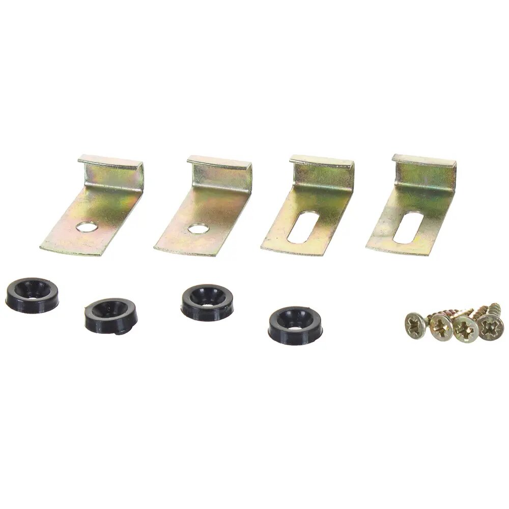 фото Крепление мебельное для зеркала, металл, цвет жёлтый цинк, 4 шт.