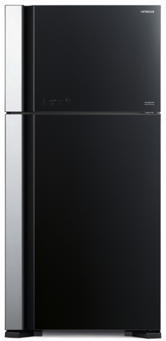 Холодильник Hitachi R-VG660PUC7-1 GBK Черное стекло