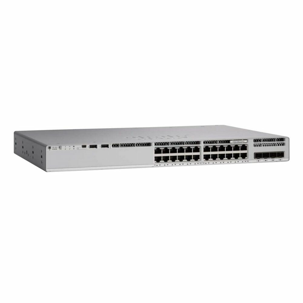 CISCO Коммутатор CISCO Catalyst 9300L 24-port data 1Gb copper, with fixed 4x1G SFP uplinks, PS 350W, DNA License Network Advantage, C9300L-24T-4G-A C9300L