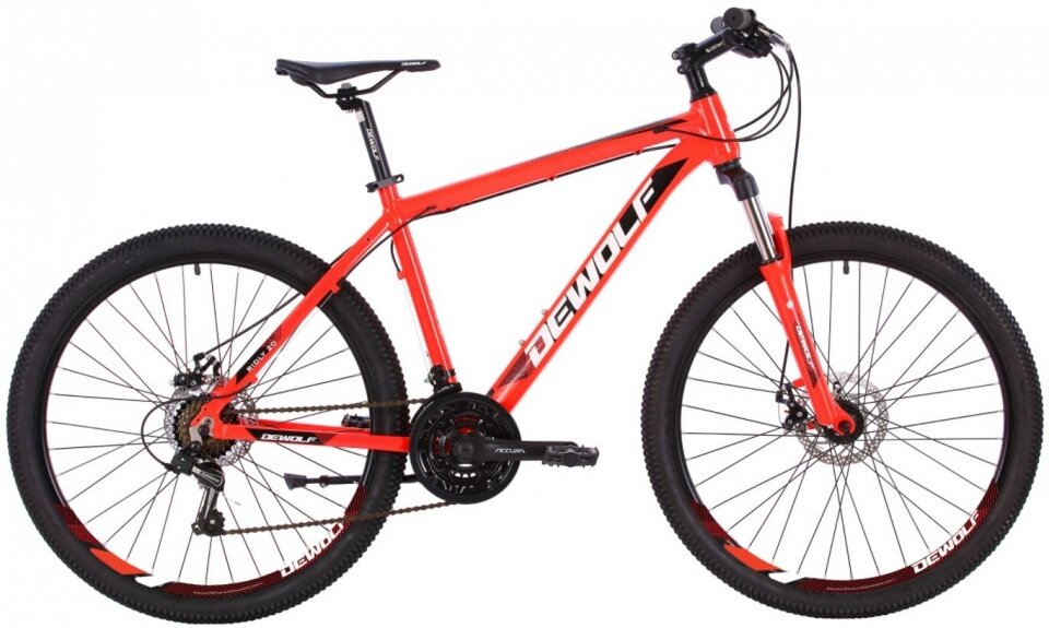 Велосипед DEWOLF Ridly 20 (2022) neon red/white/black 20