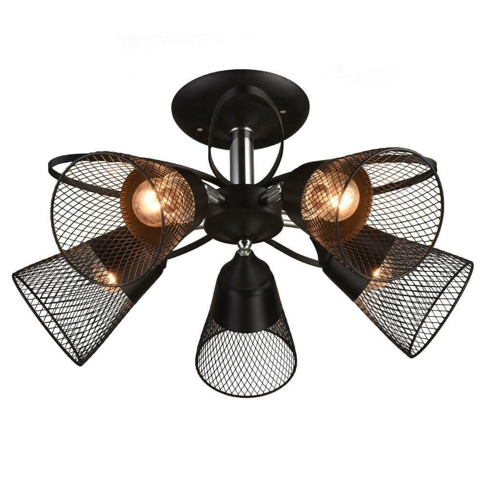 фото Потолочная люстра Seven Fires Berat WD3525/5C-BK-CR-BK