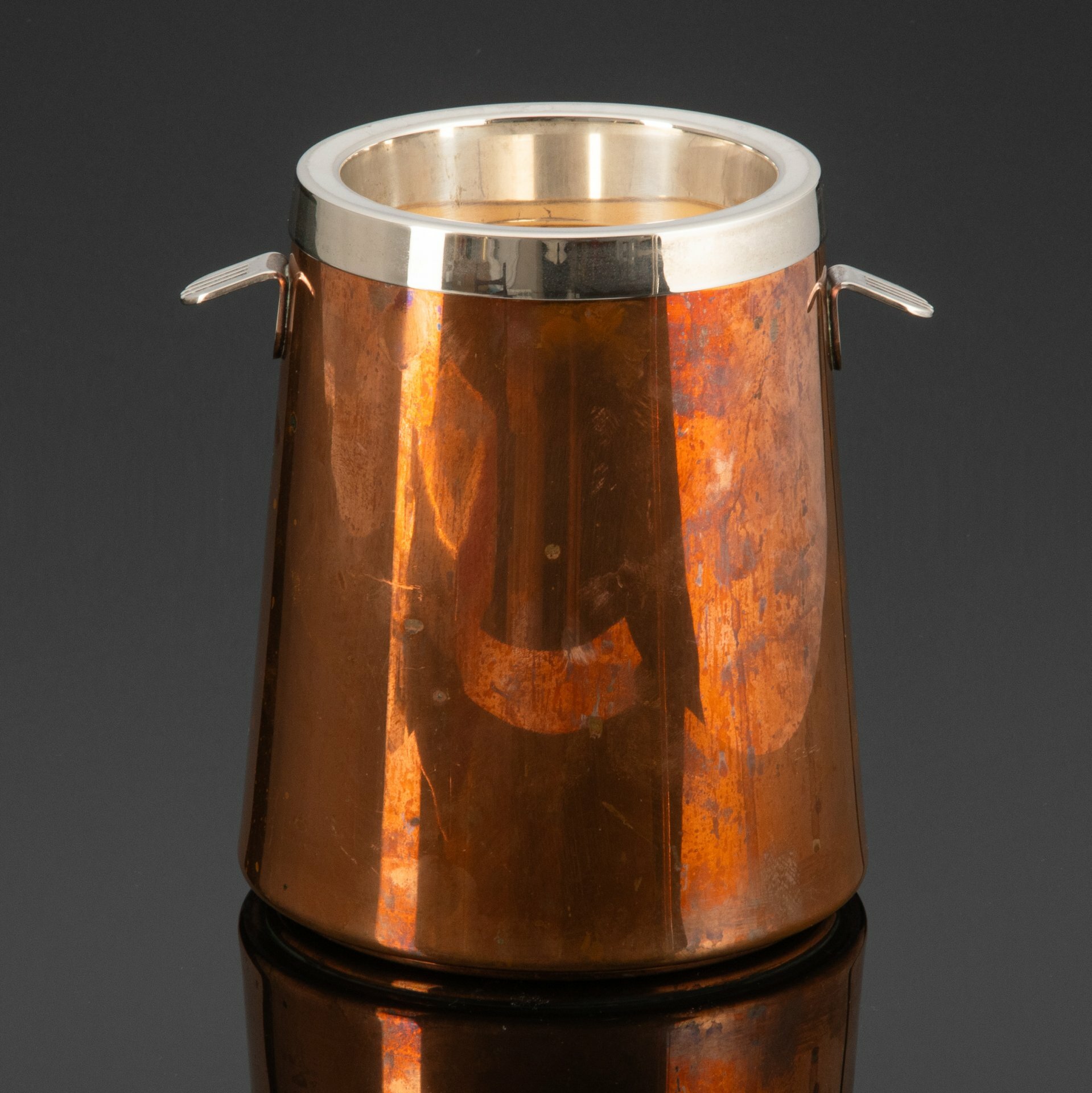 фото Ведро для охлаждения бутылок (шампанское, вино) Laras L.Oro Rosso, медь, пластик, Италия