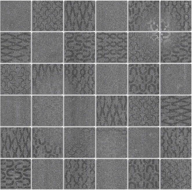 DD200920/MM Про Дабл антрацит мозаичный 30x30x09 керам. декор (гранит)
