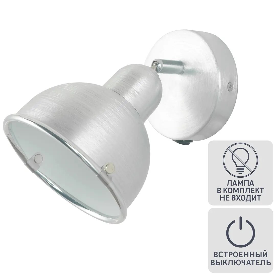 фото Спот поворотный Inspire Farell, 1 лампа, 0.75 м², цвет серый