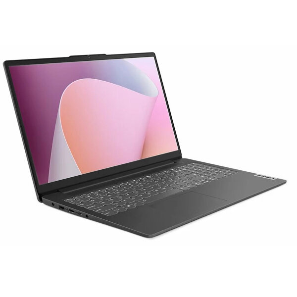Ноутбук Lenovo IdeaPad Slim 3 15AMN8 (82xq006prk) 15.6 FHD Ryzen 5 7520U(2.4GHz)/8Gb LPDDR5/SSD 256Gb/Radeon 610M/CR(SD)/noOS/Arctic Grey