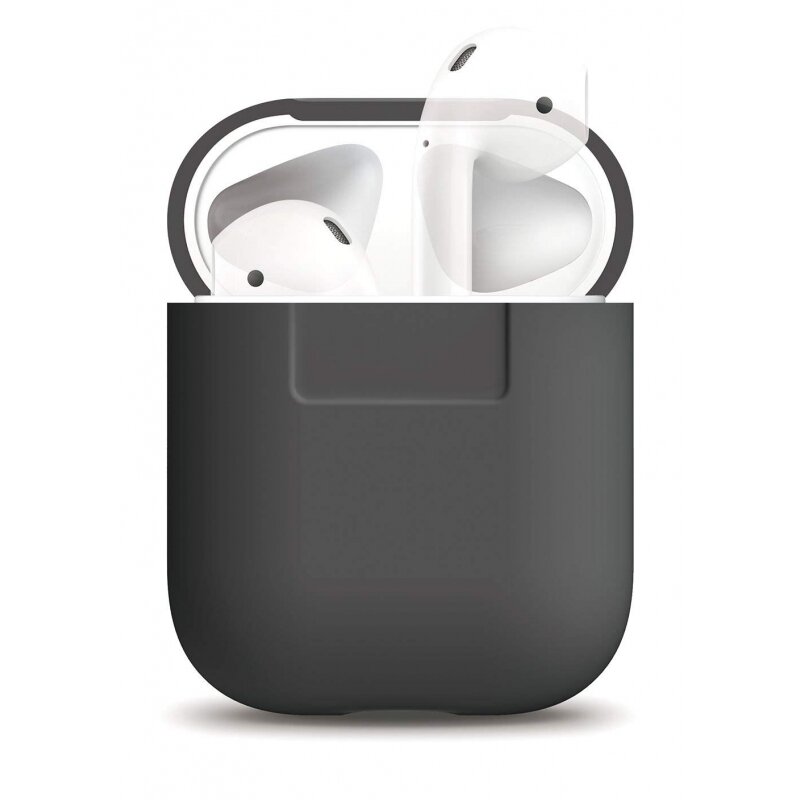  Elago  AirPods Silicone ase Dark Grey