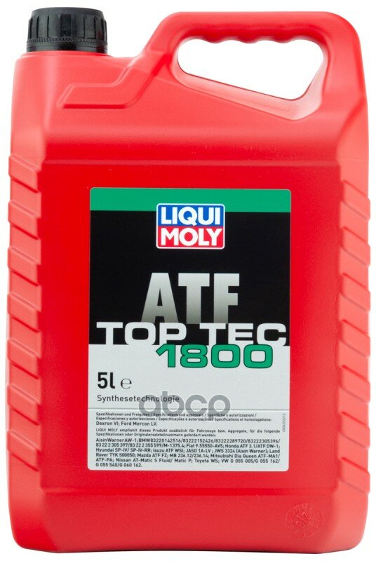 Масло Для Акпп Top Tec Atf 1800 (5L) LIQUI MOLY арт. 21686