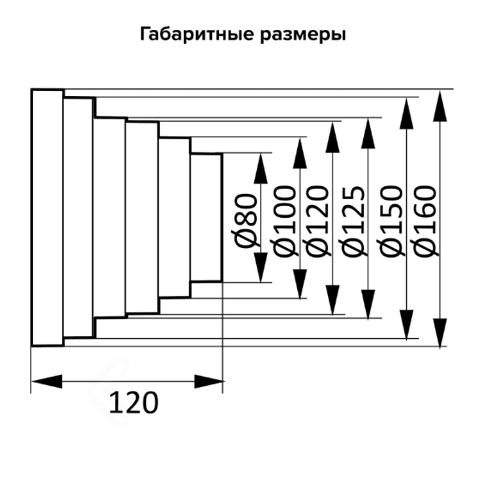 Редуктор, эксцентрический, d=160/150/125/120/100/80 мм, 120 мм - фотография № 3