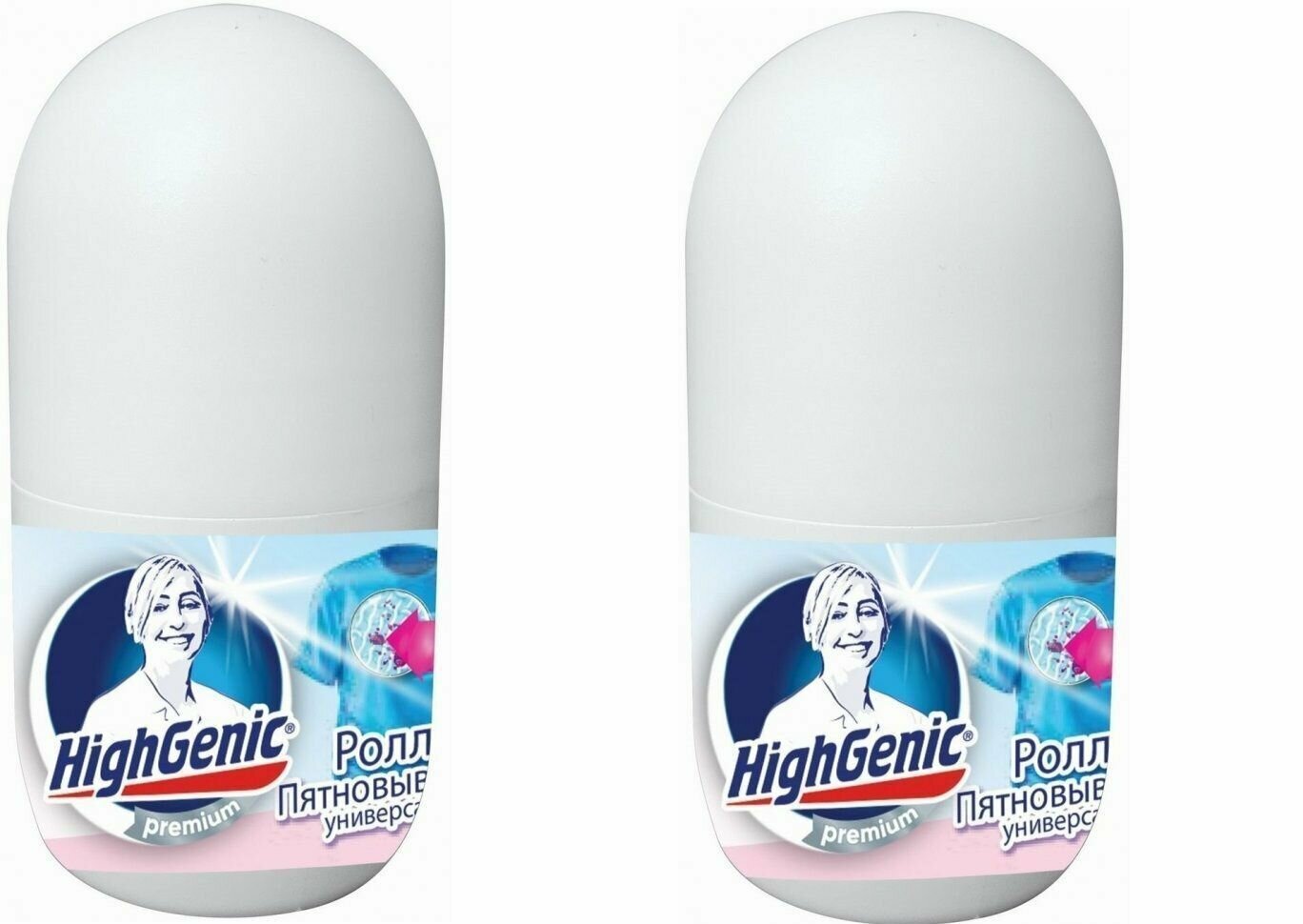 фото HighGenic Роллер пятновыводитель универсальный, 50 мл, 2 шт
