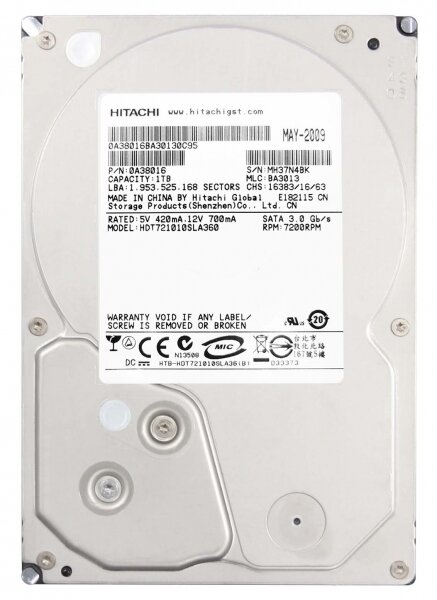 Жесткий диск Hitachi 0A38016 1Tb SATAII 35" HDD