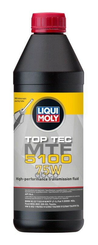 Масло Трансмиссионное 75W Liqui Moly 1Л Минеральное Top Tec Mtf 5100 Gl-4 LIQUI MOLY арт. 20842