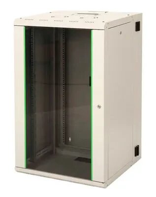 Коммутационный шкаф Lande LN-PR16U6060-LG-111 настенный стеклянная передняя дверь 16U 600x818x600мм