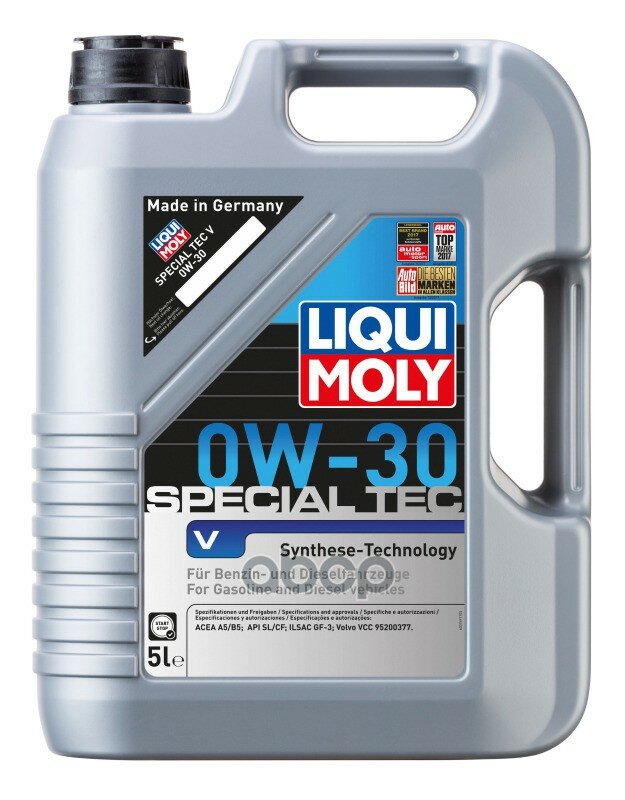 Масло Liqui Moly Special Tec V 0W-30 CF/SL A5/B5 5л